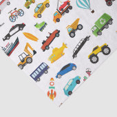 Kleine jongen dingen die Kind van auto's verplaats Tissuepapier (Detail)