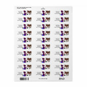 Kleine jongen en rendier etiket (Full Sheet)