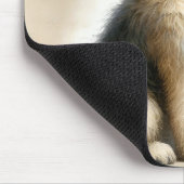 Kleine jongen en zijn grote hond Waterverf Muismat (Hoek)