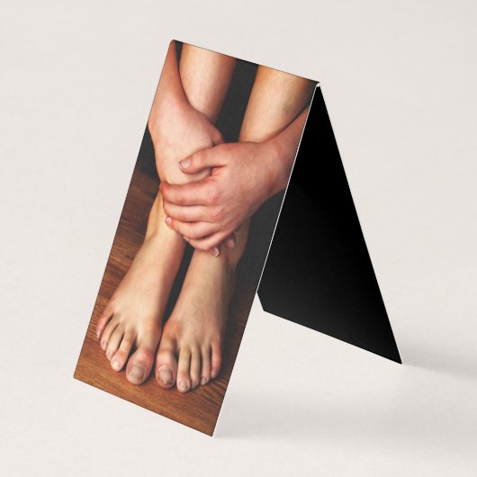 Kleine Jongen Feet en Hands Visitekaartje (Voorkant)