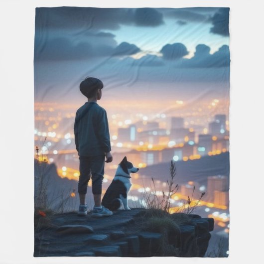 kleine jongen fleece deken (Voorkant)