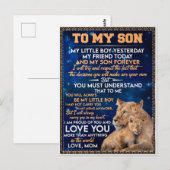 Kleine jongen gisteren, vriend vandaag van Lion Ma Briefkaart (Voorkant / Achterkant)