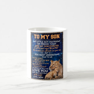 Kleine jongen gisteren, vriend vandaag van Lion Ma Koffiemok