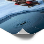 Kleine jongen ijsvissen poster (Hoek)