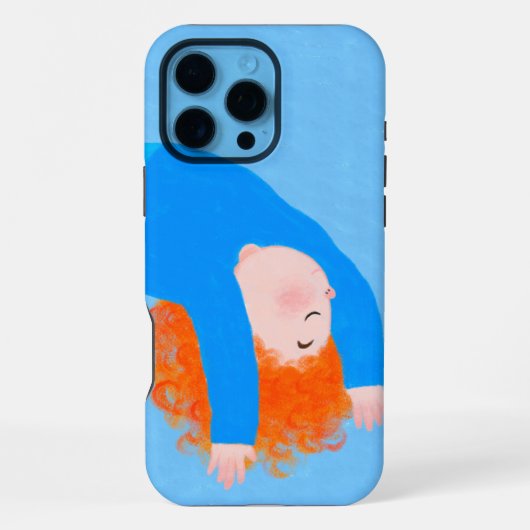 Kleine jongen iPhone hoesje (Achterkant)