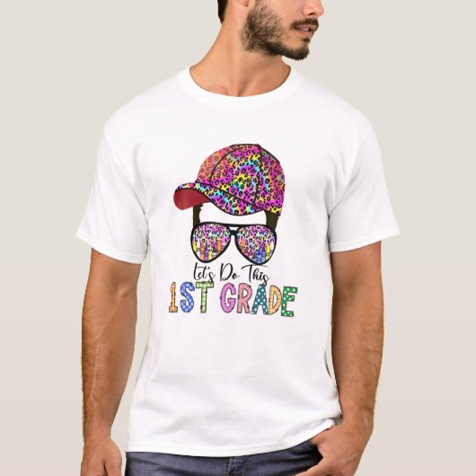 Kleine jongen Laten we deze 1e-gradenkleurstof ter T-shirt (Voorkant)