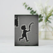Kleine jongen met een Palm Frond Briefkaart (Staand voorkant)