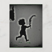 Kleine jongen met een Palm Frond Briefkaart (Voorkant)