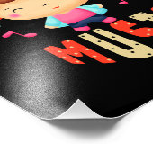 Kleine jongen met muziek foto afdruk (Hoek)