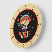 Kleine jongen met muziek grote klok (Hoek)