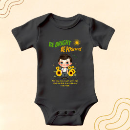 Kleine jongen met zonnebloemen romper