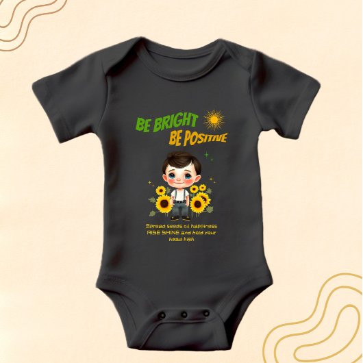 Kleine jongen met zonnebloemen romper