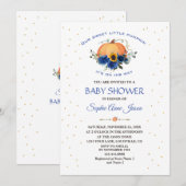 Kleine Jongen Pompoen Bloem Thanksgiving Baby Show Kaart (Voorkant / Achterkant)