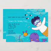 Kleine Jongen Snorkelaar Kaart (Voorkant / Achterkant)