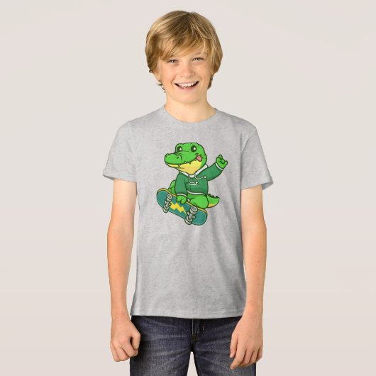 kleine jongen Tri-Blend shirt (Voorkant volledig)