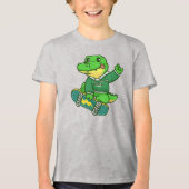 kleine jongen Tri-Blend shirt (Voorkant)