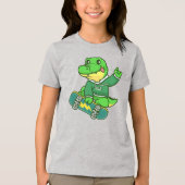 kleine jongen Tri-Blend shirt (Voorkant)