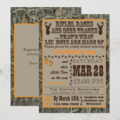 Kleine jongens die Camo Baby Shower-uitvindingen j Kaart (Voorkant / Achterkant)