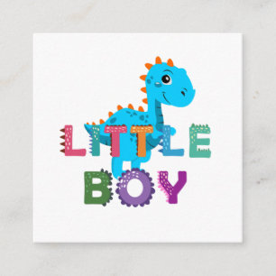 Kleine jongens dino informatiekaartje