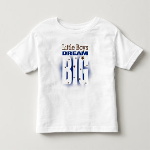 Kleine jongens dromen groot kinder shirts