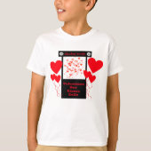 Kleine jongens Kissingboei Valentijnsdag Shirt (Voorkant)
