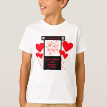 Kleine jongens Kissingboei Valentijnsdag Shirt
