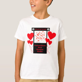 Kleine jongens Kissingboei Valentijnsdag Shirt