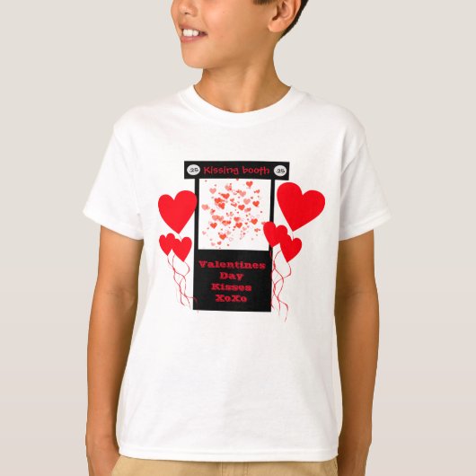 Kleine jongens Kissingboei Valentijnsdag Shirt (Voorkant)