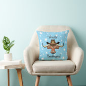 Kleine Jongen's Longhorn Steer Sierkussen (Stoel)