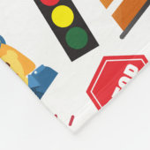 Kleine jongens Politieagent Pattern Kinder Fleece Deken (Hoek)