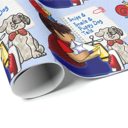 Kleine Jongens, Slakken en Puppy Honden (gepersona Cadeaupapier (Rol Hoek)