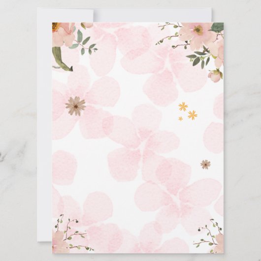 kleine juffrouw 1e verjaardag uitnodiging (Achterkant)