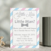 Kleine juffrouw of kleine Man Genderuitnodiging on Kaart