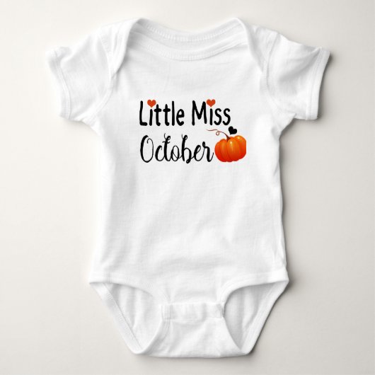 kleine juffrouw oktober romper (Voorkant)