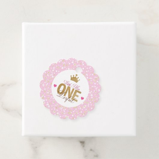 Kleine juffrouw prachtige verjaardag bedankjes labels (In situ)