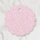 Kleine juffrouw prachtige verjaardag bedankjes labels (Achterkant)