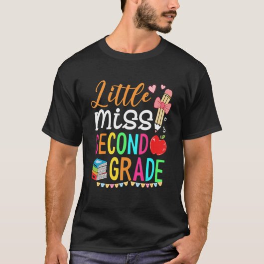 Kleine juffrouw tweede klas komt terug naar school t-shirt (Voorkant)