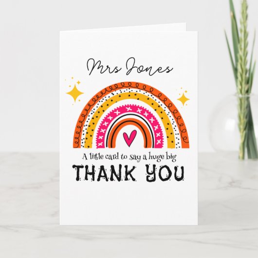 Kleine Kaart om een grote dank u te zeggen | appre (Voorkant)