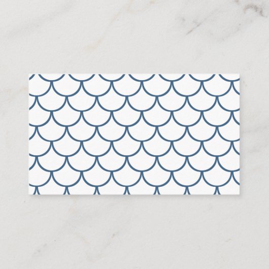 Kleine Kaart voor behuizing voor Mermaid Baby show (Achterkant)