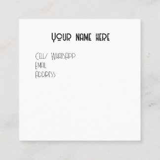 Kleine kaarten voor uw merk contactkaartje