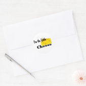 Kleine kaas ronde sticker (Envelop)
