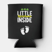 Kleine kabouter binnenin zwangerschap zwangere moe blikjeskoeler (Voorkant)