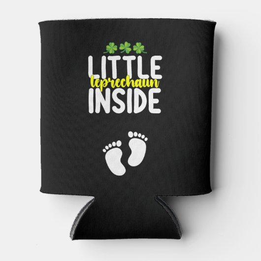 Kleine kabouter binnenin zwangerschap zwangere moe blikjeskoeler (Voorkant)