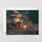 Kleine kabouter die een boek leest briefkaart (Voorkant / Achterkant)