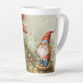 Kleine kabouters & paddenstoelen Digitale kunst Latte Mok (Rechterhoek)