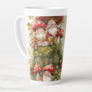 Kleine kabouters & paddenstoelen Digitale kunst Latte Mok