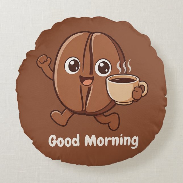 Kleine Kaka – Goedemorgen  Rond Kussen (Voorkant)