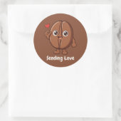 Kleine Kaka – Liefde Sturen Ronde Sticker (Tas)