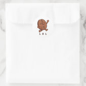 Kleine Kaka – Powered by Coffee Ronde Sticker (Tas)