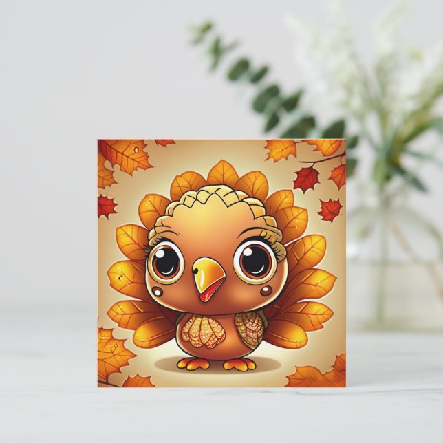 Kleine kalkoen 3 (Staand voorkant)